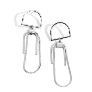 Silver Art Deco Earrings